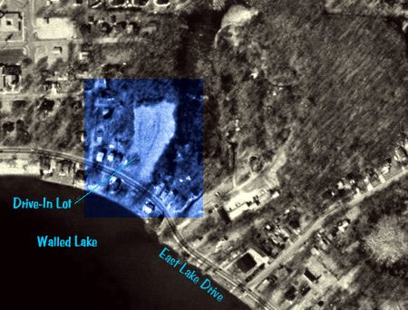 Walled Lake Drive-In Theatre - Aerial Photo